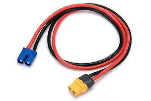 Hobbies Direct Female XT60 to Male EC3 Charging Lead - 14AWG