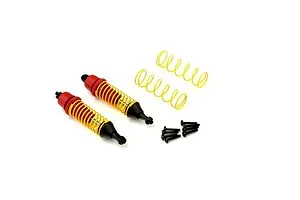 Kyosho Adjustable Complete Shock Absorbers 2Pcs - Red and Yellow