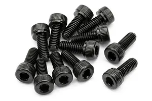 Rovan 4x10mm Fine Thread Cap Head Screws 10Pcs