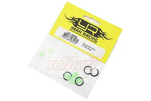 Yeah Racing DDC Shocks O-Ring Set - Black/Green image 2