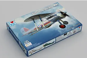 I Love Kit 1/48 Gloster Gladiator MK1 fighter plastic model kit packaging box shown from an angled perspective against a plain background.