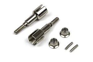 BlackZon Steel Rear Wheel Axles 2Pcs