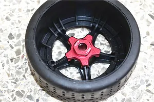 GPM Aluminium 17mm Wheel Hex +6mm 4Pcs - Orange image 4