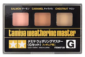 Tamiya Pale Salmon/Caramel/Chestnut Weathering Master Set G image 16893