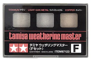 Tamiya Pale Titanium/Light Gunmetal/Copper Weathering Master Set F image 16895