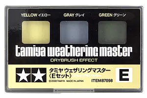 Tamiya Pale Yellow/Grey/Green Weathering Master Set E image 16897