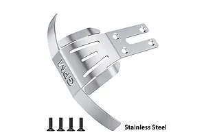 GPM Stainless Steel 1mm Thick Front Skid Plate - Silver