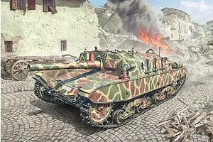 Italeri 1/35 Semovente M43 Bassotto Tank Scaled Plastic Model Kit
