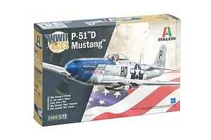 Italeri 1/72 P-51D Mustang Aces Fighter Scaled Plastic Model Kit with Super Decal Sheet