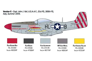 Italeri 1/72 P-51D Mustang Aces Fighter Scaled Plastic Model Kit with Super Decal Sheet image 4