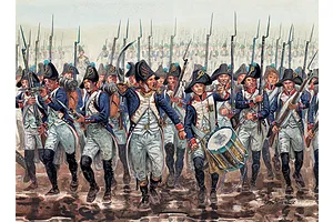 Italeri 1/72 1798-1805 Napoleonic Wars French Infantry Scaled Plastic Model Kit 48Pcs