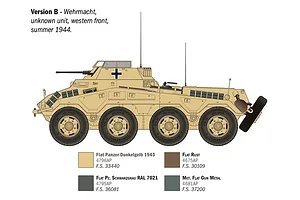 Italeri 1/35 Sd.Kfz. 234/1 Armoured Vehicle Scaled Plastic Model Kit image 4