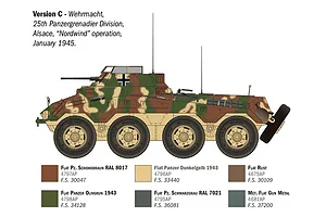 Italeri 1/35 Sd.Kfz. 234/1 Armoured Vehicle Scaled Plastic Model Kit image 5
