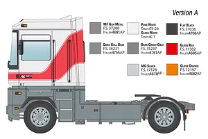 Italeri 1/24 Renault AE500 Magnum Semi Truck Scaled Plastic Model Kit image 3