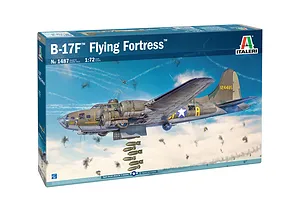 Italeri 1/72 B-17F Flying Fortress Bomber Scaled Plastic Model Kit
