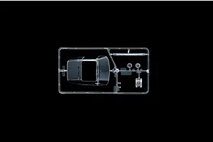 Clear plastic parts sprue featuring a windshield and windows for the Italeri 1/24 Porsche 911 Turbo model kit.