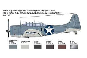 Italeri 1/48 USN SBD-3 Dauntless Bomber Scaled Plastic Model Kit image 6