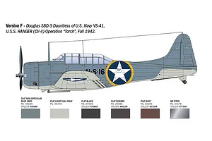Italeri 1/48 USN SBD-3 Dauntless Bomber Scaled Plastic Model Kit image 8