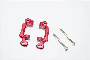 GPM Aluminium Front Hub Carriers 2Pcs - Red