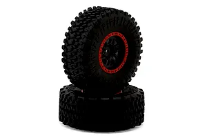 Maverick Doha Wheels on 12 Spoke Red Rims 2Pcs - Glued Wheels