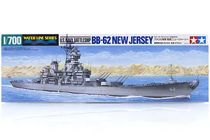 Tamiya 1/700 U.S. BB-62 New Jersey Battleship (Waterline Series) Scaled Plastic Model Kit image 16988