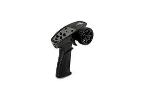 RGT MG4-BS 2.4GHz RC transmitter in black with a steering wheel and control buttons against a white background.