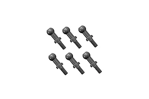 Set of six RGT upper shock ball joint screws in a clean studio product render against a white background.