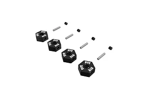 ARRMA Aluminium 12mm Clamping Wheel Hexes 4Pcs - Black