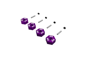 ARRMA Aluminium 12mm Clamping Wheel Hexes 4Pcs - Purple