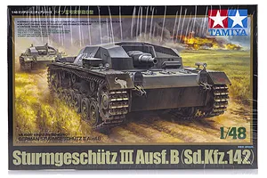 Tamiya 1/48 German Sturmgeschutz III Ausf.b (Sd.Kfz.142) Plastic Model Kit