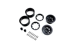 Axial 1.9" KMC Grenade Beadlock Rims 2Pcs - Black