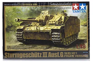 Tamiya 1/48 German Sturmgeschutz III Ausf.G Tank Destroyer (Sd.Kfz.142/1) Plastic Model Kit