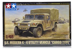Tamiya 1/48 U.S. Modern 4x4 Utility Vehicle (Cargo Type) Plastic Model Kit image 17029