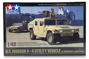 Tamiya 1/48 U.S. Modern 4x4 Utility Vehicle w/ Grenade Launcher Scaled Plastic Model Kit image 17032