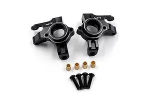 Yeah Racing Aluminium Front Steering Hub Carriers 2Pcs - Black