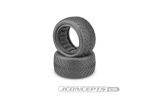 JConcepts 2.2" Ellipse Rear Tyres with Dirt Tech Inserts 2Pcs - Green Compound