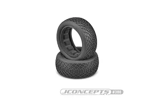 JConcepts 2.2" Ellipse Front Tyres with Dirt Tech Inserts 2Pcs - Silver Compound