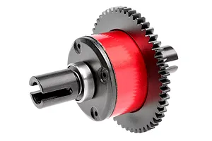 Team Corally Steel and Aluminium 52T Complete Differential - Red/Black