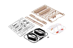 Killerbody Toyota Land Cruiser 70 hard body kit accessory parts trees on white background