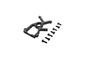 Blade Aluminium Upper Bearing Block/Servo Mount - Black