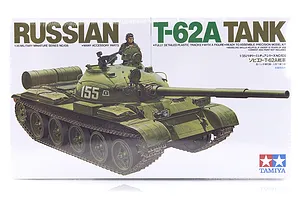 Tamiya 1/35 Russian T-62A Tank Scaled Plastic Model Kit