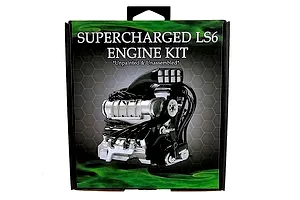 DDA 1/24 LC/LJ Supercharged LS6 V8 Scaled Plastic Engine Set
