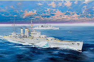 Trumpeter 1/350 HMS Exeter Heavy Cruiser Scaled Plastic Model Kit