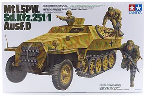 Tamiya 1/35 German Mti.SPW. Ausf.D Half-Track (Sd.Kfz.251/1) Scaled Plastic Model Kit image 17091