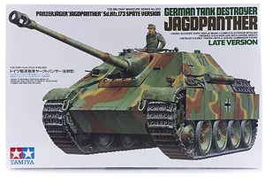 Tamiya 1/35 German Jagdpanther Tank Destroyer (Sd.Kfz.173) Late Version Scaled Plastic Model Kit image 17093
