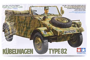 Tamiya 1/35 German Pkw. Kubelwagen Type 82 Truck Scaled Plastic Model Kit