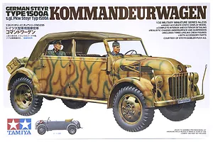 Tamiya 1/35 German Steyr Type 1500A Kommandeurwagen (s.gl.Pkw) Staff Car Scaled Plastic Model Kit