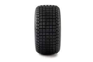 Losi 1/10 Hoosier Medium Compound Tyres on Satin Rims - Glued Wheels 2Pcs image 4