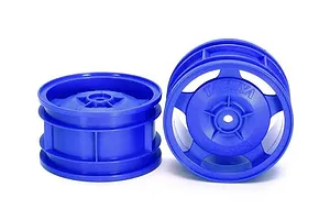 Tamiya 2.4" Star Dish Rear Off Road Buggy Rims 2Pcs - Blue