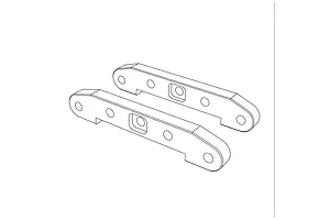 MJX RC Front and Rear Suspension Arm Pin Braces 2Pcs